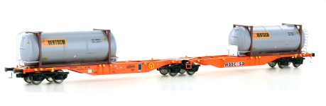Mehano 28401 - H0 - Containerwagen Bertschi, Wascosa, Ep. VI